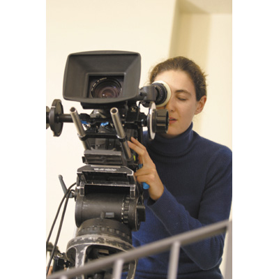 Anna Agnelli, while shooting the spot 