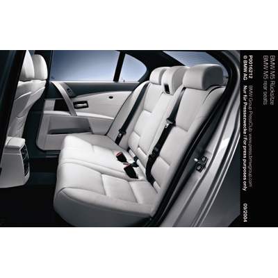 BMW M5 rear seats (09/2004)