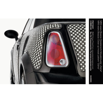 MINI WEARS BISAZZA' - TAILORED MOSAIC OUTFITS ADORN FOUR MINIS