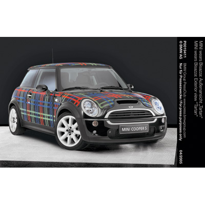 MINI WEARS BISAZZA' - TAILORED MOSAIC OUTFITS ADORN FOUR MINIS
