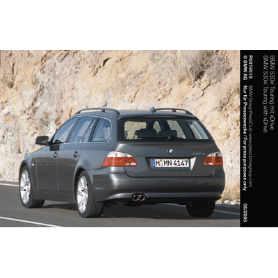 2005 BMW 5 Series Touring (E61) 550i V8 (367 Hp)  Technical specs, data,  fuel consumption, Dimensions