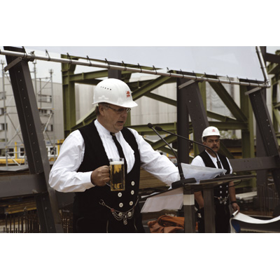 BMW Welt Topping Out Ceremony, 1 July 2005, Dieter Günther, Foreman