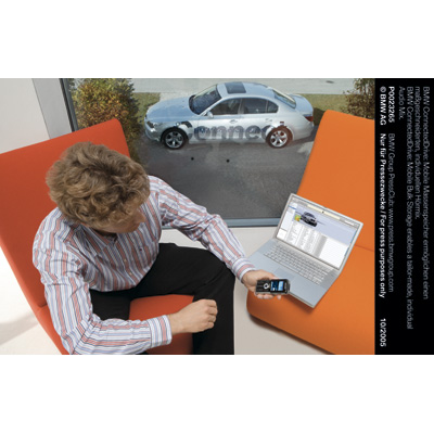 Individuell, jederzeit und überall - BMW zeigt Zukunftsszenarien für (auto)mobile  Mediennutzung auf den Medientagen München 2005.