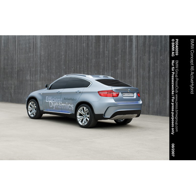 AN INNOVATIVE HYBRID CONCEPT LIKE NO OTHER IN THE WORLD THE BMW CONCEPT X6 ACTIVEHYBRID SPORTS ACTIVITY COUPE