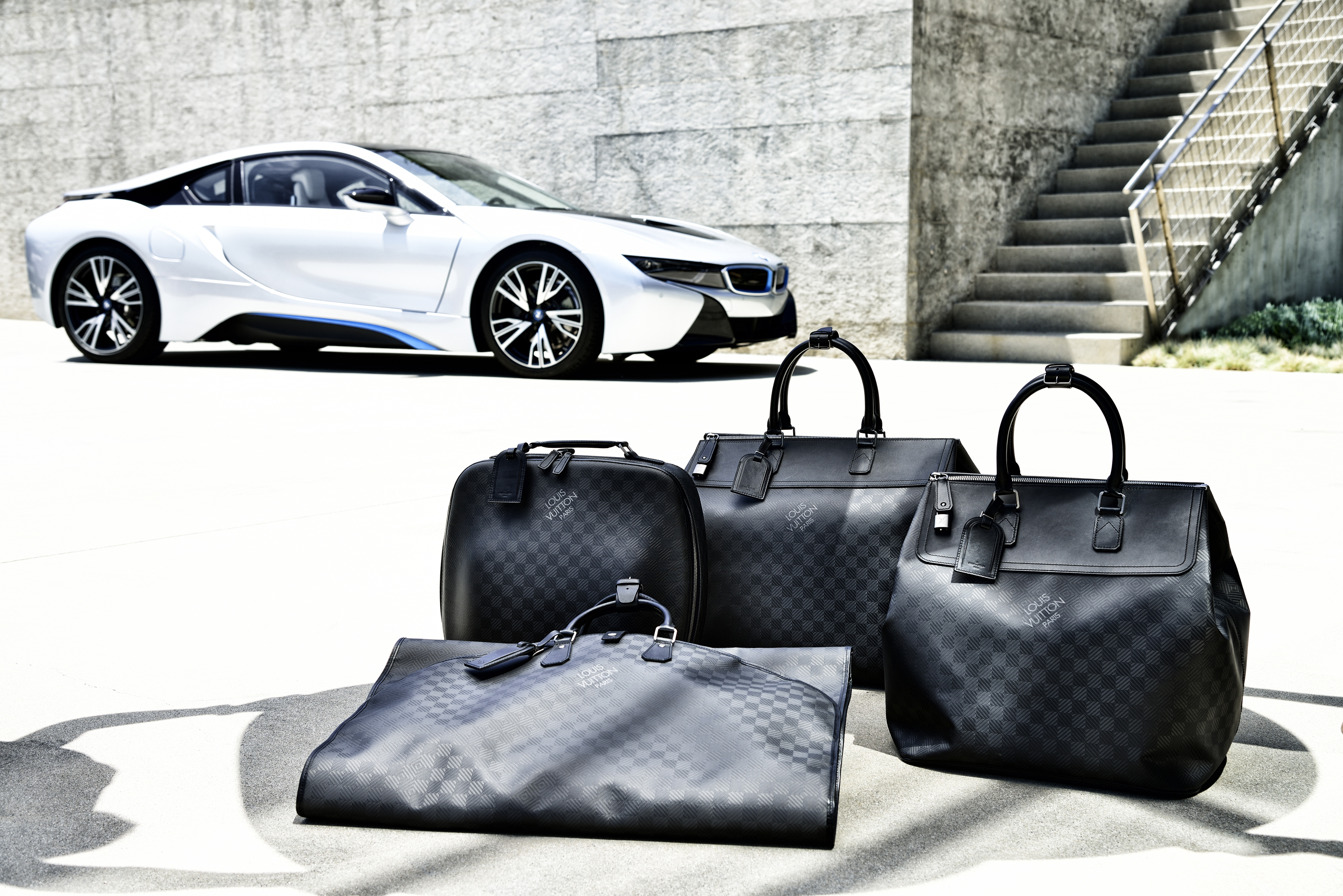 If It's Hip, It's Here: Louis Vuitton Designs Carbon Fiber Luggage for the  Revolutionary BMW i8 Plug-In Hybrid…