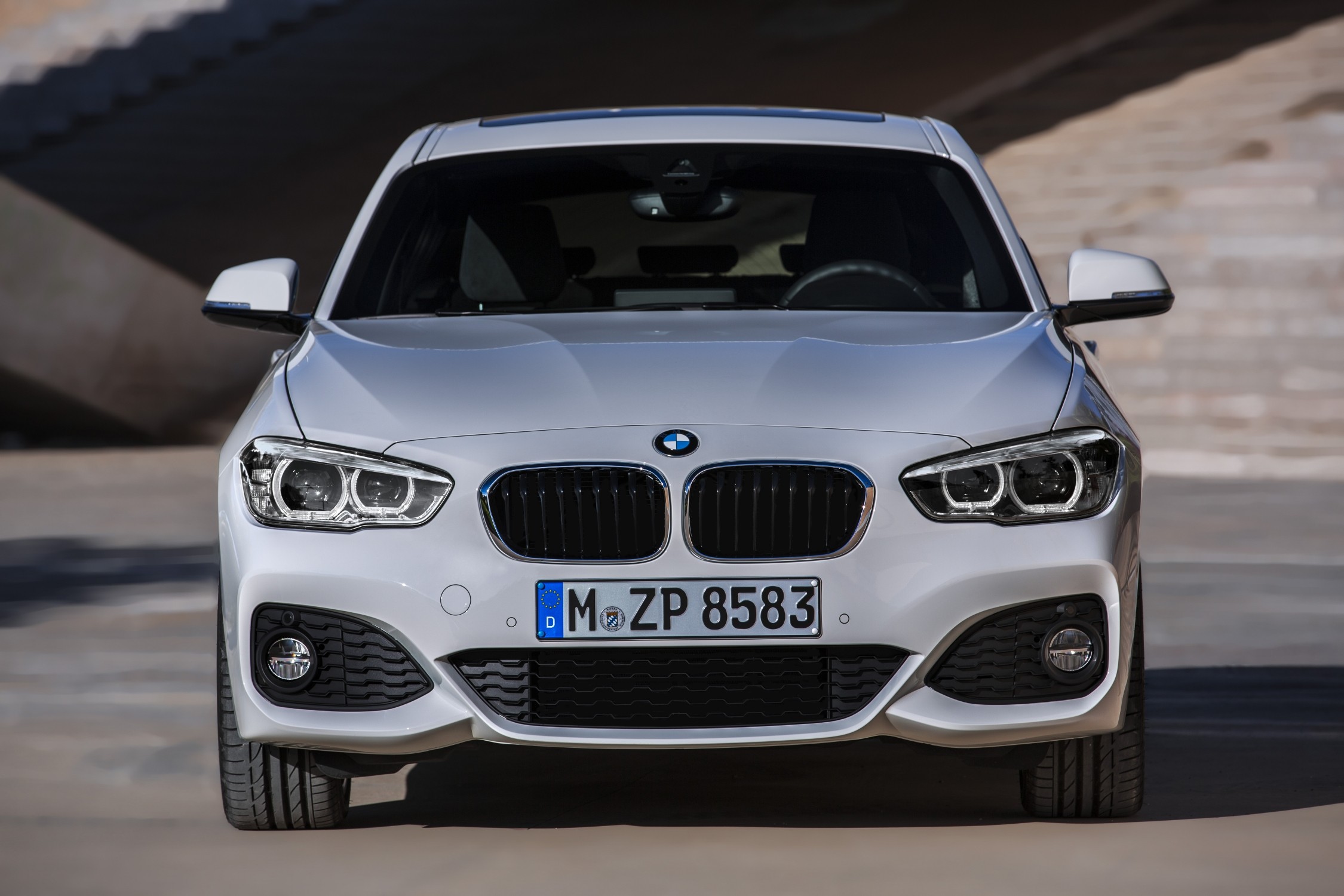 New BMW 1-Series 2015 Facelift BMW 1er driving shots exterior