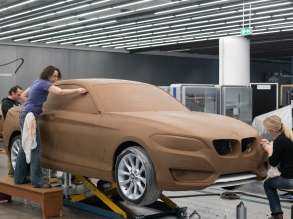 BMW 2 Series Coupe Design process, Clay modelling (10/2013)