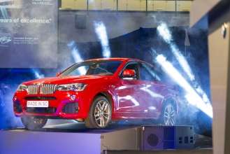 The all-new BMW X4 is revealed at BMW's Commitment in the USA ceremony in Spartanburg, SC. (03/2014)