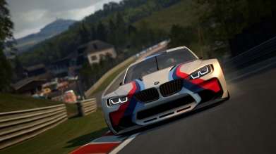 Screen of the BMW Vision Gran Turismo (Gran Turismo 6: TM & ©2013 Sony Computer Entertainment Inc. Developed by Polyphony Digital Inc.) (05/2014)